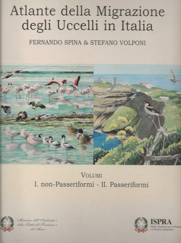 Atlante della Migrazione degli Ucelli in Italia Volume I en II in kartonnen box