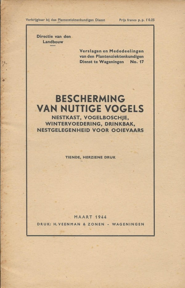 Bescherming van nuttige vogels