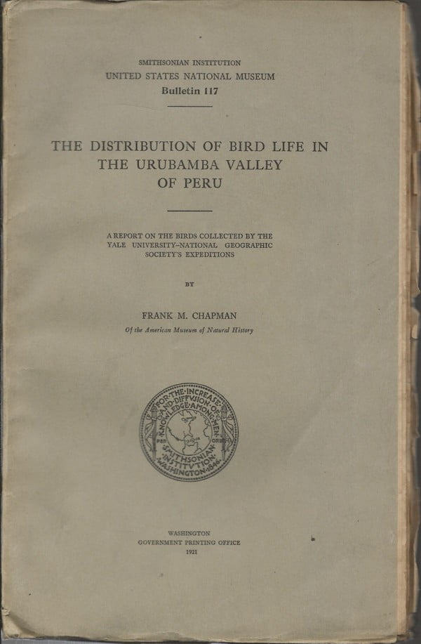 The Distribution of Bird Life in the Urubamba Valley of Peru