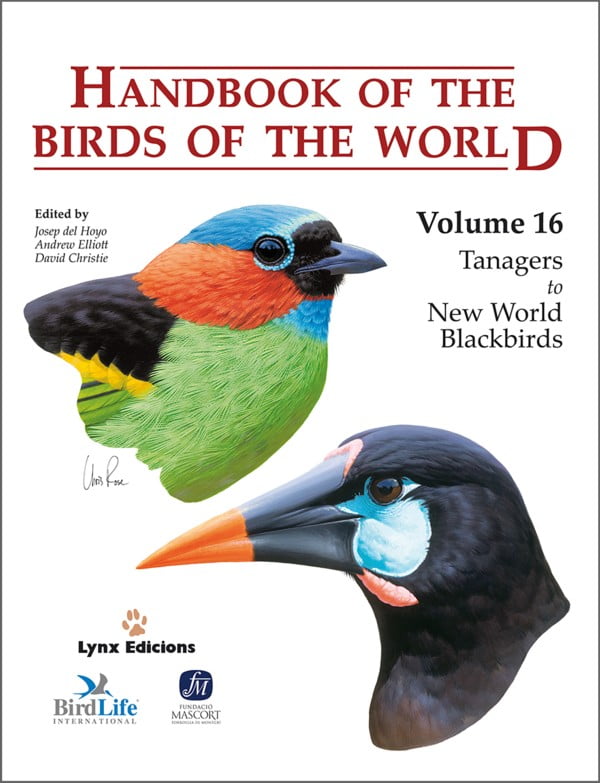 Handbook of the Birds of the World deel 16, Tanagers to New World Blackbirds
