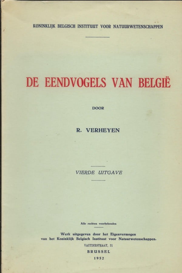 De eendvogels van België
